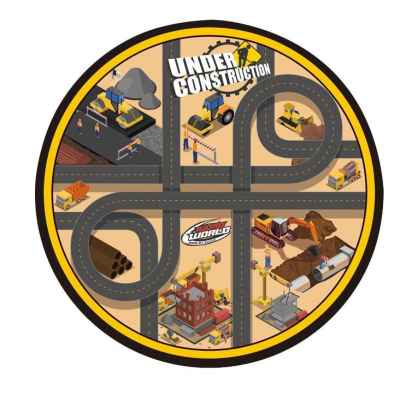 Подложка за игра Gearbox, с колички Строителни машини