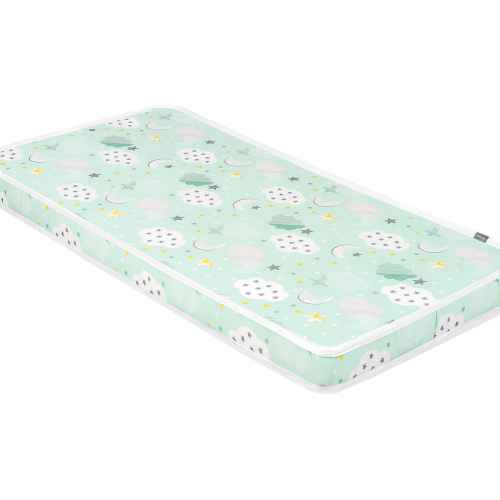 Детски матрак Kikka Boo Fantasia Clouds Mint, 60x120x9см