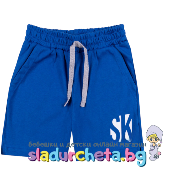 Детски къс панталон Светли, син-26f2M.png