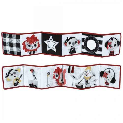 Мека двулицева книжка-обиколник Tiny Love Double-sided First Book от серията Tiny Rockers, 0м+