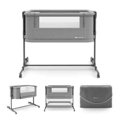 Бебешка кошара KinderKraft Nestee grow 2, Dark Grey