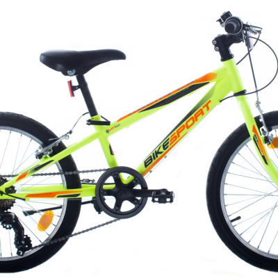 Детски велосипед Bikesport Rocky 20, неоново матово зелен