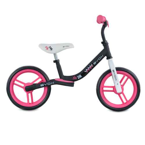 Детски балансиращ велосипед Byox Zig-Zag, розов