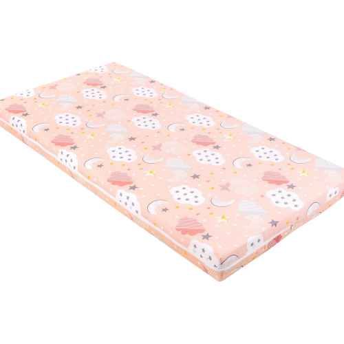 Детски матрак Kikka Boo Fantasia Plus Clouds Peach, 60x120x6см