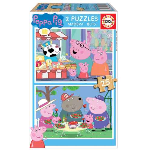 Пъзел Educa, Пепа Пиг, 2х25 части