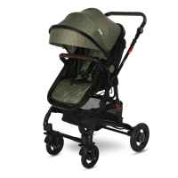 Комбинирана бебешка количка Lorelli Alba Premium, Loden Green + Адаптори-31Xjg.jpeg