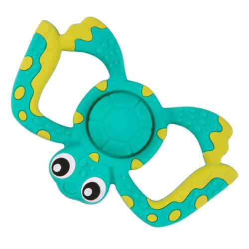 Силиконова гризалка Playgro Popper, Костенурка с пукаща черупка