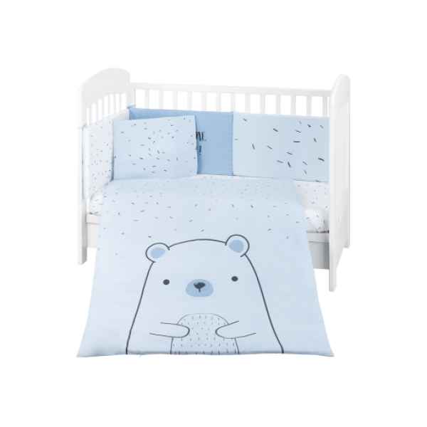 Бебешки спален комплект Kikka Boo 6 части, Bear with me Blue-3QlYK.jpeg