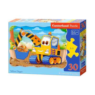 Пъзел Castorland, Жълто багерче 30 части