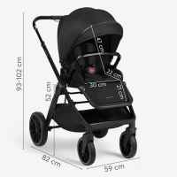 Комбинирана бебешка количка 2в1 Kikka Boo Tiffany, Black 2024-3VEPM.jpeg
