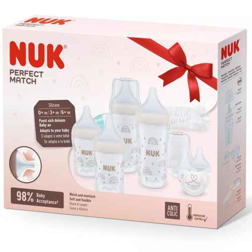 Сет шишета NUK, Perfect Match 8 части, Дъга
