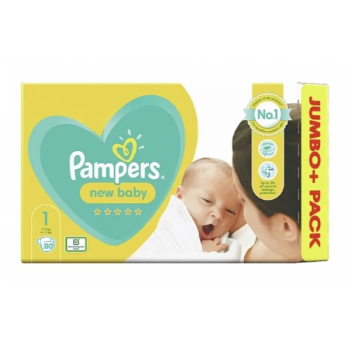 Памперси Pampers New Baby 1, 2-5 кг 80 бр.