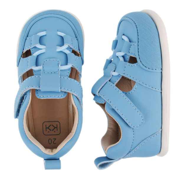 Спортни бебешки боси сандали Колев и Колев Barefoot, небесносиньо-3iiQy.jpeg