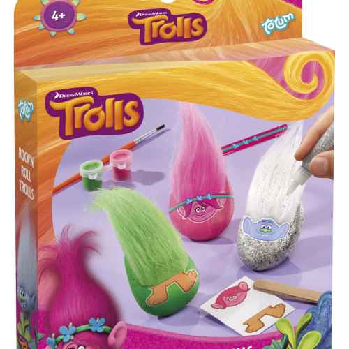 Творчески комплект Totum, Trolls, Декорирай сам камъчета с Тролчета