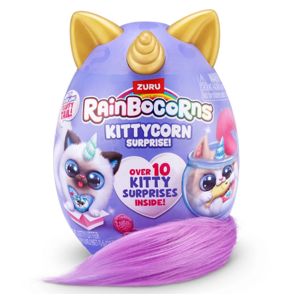 Мини яйце изненада Zuru Rainbocorns Kittycorrn, с лилава опашка-3y6WI.png