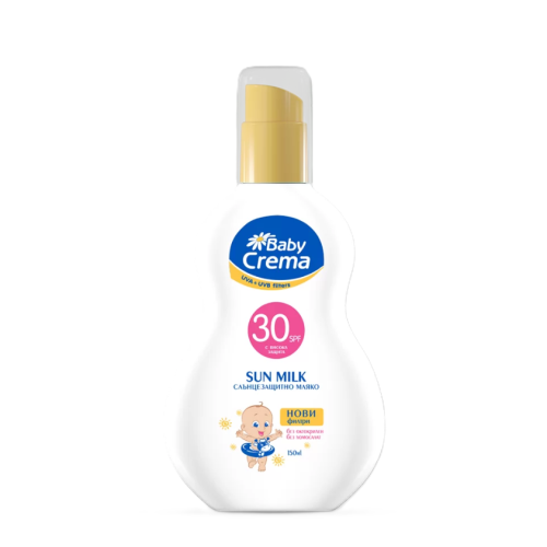 Слънцезащитно мляко за лице и тяло Baby Crema, SPF 30, 150 мл.