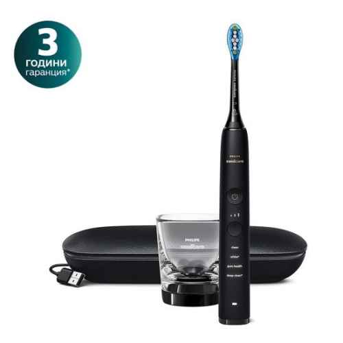 Звукочестотна четка за зъби Philips Sonicare Diamond Clean, серия 9000, черна