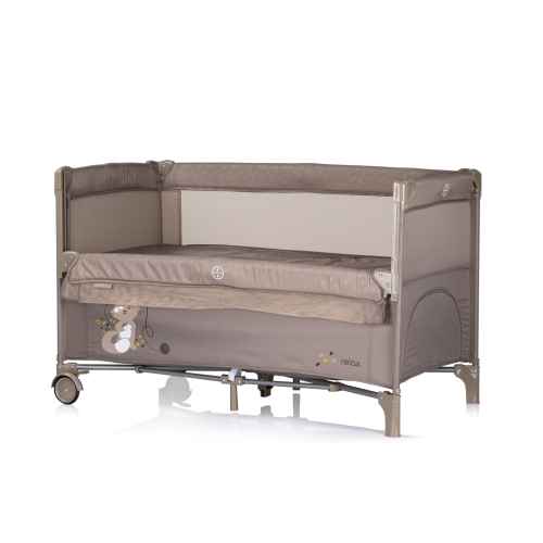 Бебешка кошара Chipolino Релакс с падаща страна, тирамису