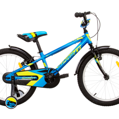 Детски велосипед Sprint Casper 18, синьо със зелено и черно