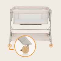 Бебешка кошара Next to me 3 в 1 Lionelo Leonie Plus люлееща се, Beige Sand-4EnXs.jpeg