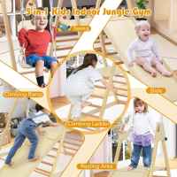 Детски дървен комплект 4в1 Ginger Home, Люлка, Пързалка, Катерушка и Рампа за Катерене, 120x112x114 см-4G8Eh.jpeg