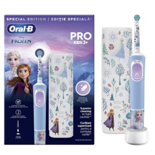 Електрическа четка за зъби ORAL-B Vit Pro, Frozen + TC