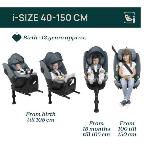 Столче за кола Chicco Bi Seat i-Size, Graphite