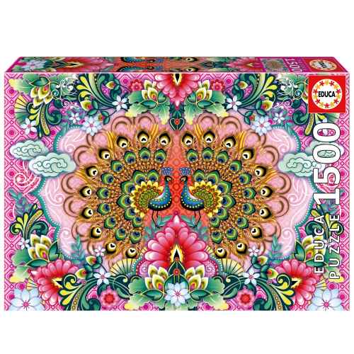Пъзел Educa, Бенгалски пауни, 1500 части