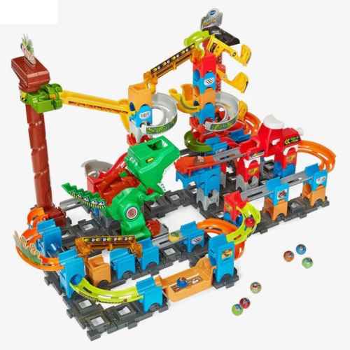Интерактивна играчка Vtech, Marble Rush, Комплект писта с мраморни топчета, Динозавър