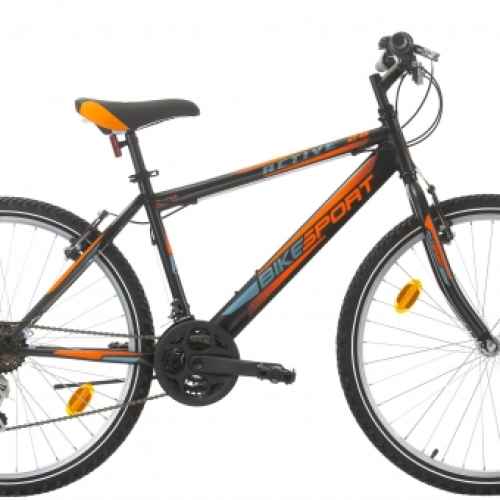 Велосипед Bikesport Active 26, черен/оранжев