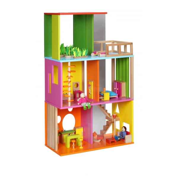 Модерна дървена къща за кукли Classic World-4pNBW.jpeg