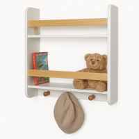 Детска етажерка Ginger, с рафтове и закачалки-4qv6d.jpeg