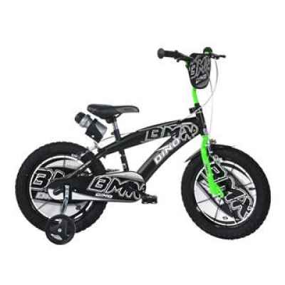 Детски велосипед Dino Bikes BMX 16, black/green