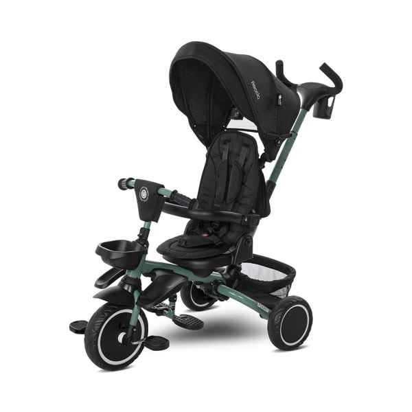 Сгъваема триколка с ротация 360 Lorelli Freccia, BLACK+GREEN-4twPt.jpeg