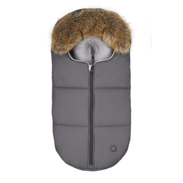 Зимно чувалче за бебешка количка Anex Wom 0-6 м, графит-54UPP.png