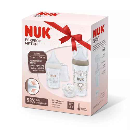 Сет 3 части NUK, Perfect Match, Сърце и Дъга