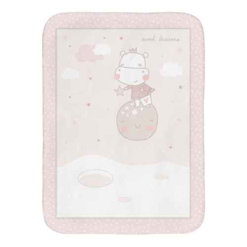 Супер меко бебешко одеяло Kikka Boo, Hippo Dreams 110/140 см