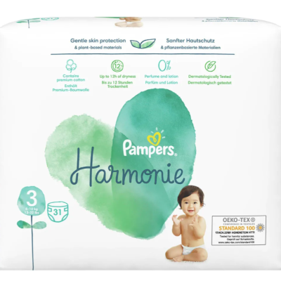 Пелени Pampers Pure Harmonie 3, 6-10 кг 31 бр.