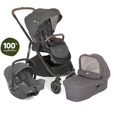 Бебешка количка 3в1 Joie versatrax™ trio, Shell gray