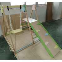 Детски дървен комплект 4в1 Ginger Home, Люлка, Пързалка, Катерушка и Рампа за Катерене, 120x112x114 см-5YUMG.jpeg