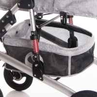Комбинирана бебешка количка Lorelli Alba Premium, Steel Grey + Адаптори-5siuv.jpeg