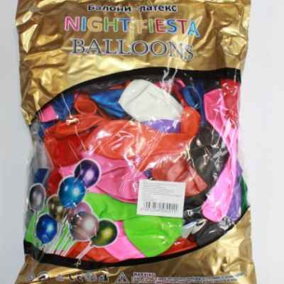 Балони микс цветове, 26см, 100 бр