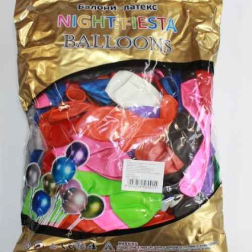 Балони микс цветове, 26см, 100 бр