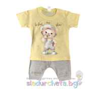 Комплект от 2 части Светли - тениска и къс панталон-69E4L.jpeg