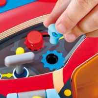 Интерактивен дървен комплект Hape, Образователна дъска, Малкият състезател-6CNbA.jpeg