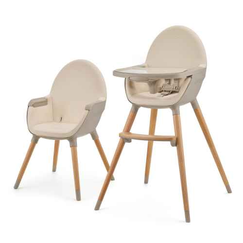 Столче за хранене 2в1 Kinderkraft FINI 2, beige