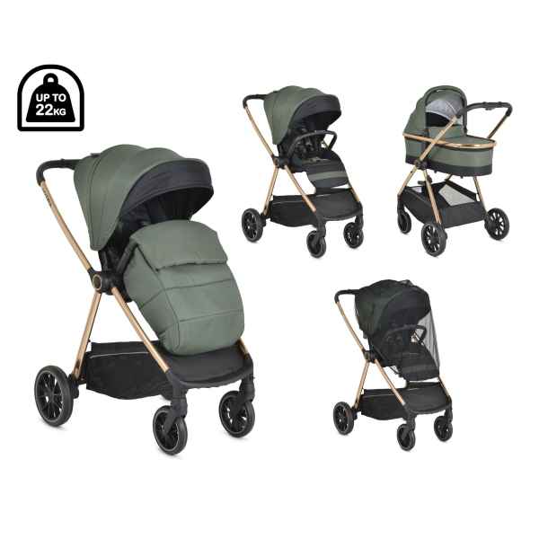 Комбинирана бебешка количка 2в1 Cangaroo Hydra, зелена-6IeoU.jpeg