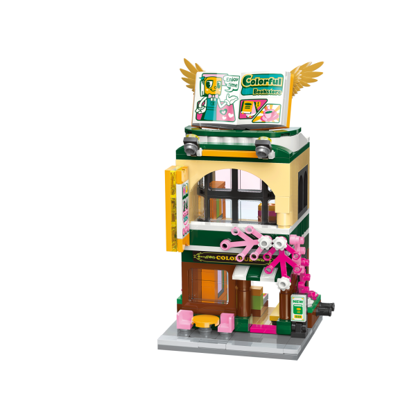 Конструктор Qman, Играта продължава, Книжарница, 259 части-6Mjlw.png