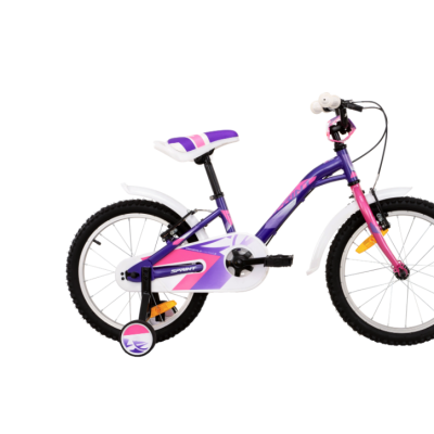 Детски велосипед Sprint Alice 18, виолетово с розово и бяло