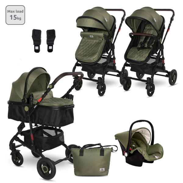 Комбинирана бебешка количка 3в1 Lorelli Alba Premium, Loden Green-6ifHS.jpeg